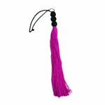 Sex & Mischief Medium 14 Inch Rubber Flogger Kinky Whip Bondage Fetish Neon Pink