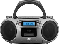 ECG CDR 999 Dab Radio Dab+/FM avec Lecteur CD/Cassette Argenté