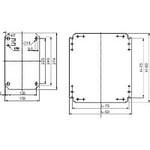 SCHNEIDER ELECTRIC ASENNUSLEVY 500X500 KXL S3D/S3X/PLM (NSYMM55)