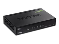 TRENDnet TEG S82g 8-Port Gigabit GREENnet Switch - Commutateur - 8 x 10/100/1000 - de bureau - Conformité TAA