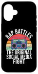 Coque pour iPhone 16 Rap Battles The Social Media Fight Hip Hop des années 90