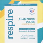 Respire shampoing solide cheveux normaux - parfum fraîcheur tropicale 75g