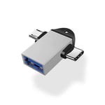 Type-c 2-in-1 OTG Adapter For Android Apple Phones New 2in1 USB Android
