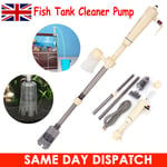 Electric Aquarium Syphon Fish Tank Pump Vacuum Gravel Water Filter Cleaner Tool