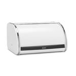 Brabantia Roll Top Bread Bin, White, Medium, 306044