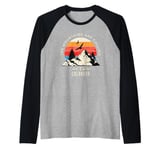 Fort Collins Colorado The Mountains are Calling Raglan Baseball Tee