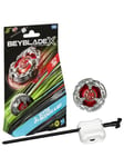 Hasbro Beyblade X Scythe Incendio 4-60T Starter Pack Set with Balance Type Top & Launcher, Ages 8+