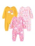 PatPat Grenouillère pour bébé garçon & fille: pyjama sans pieds, vêtements en coton doux pour nouveau-nés, manches longues, confort quotidien des bébés de 0 à 56 mois offrir 3-6 mois