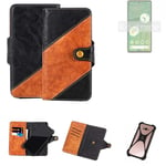 Sleeve for Google Pixel 7 Wallet Case Cover Bumper black Brown 