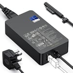 Surface Pro Charger,65W Microsoft Surface Charger for Surface Pro 3/4/5/6/7/7+/8/9, Surface Laptop 1/2/3/4/5/6, Surface Book 1/2/3, Surface Go 1/2/3/4, Surface Laptop Go 1/2/3, Surface Laptop Studio