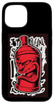 Coque pour iPhone 15 Y2K Bombe de peinture en spray pour graffiti rétro Street Art Old Skool