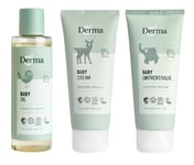 Derma - Eco Baby Oil 150 ml + Cream 100 ml + Ointment 100 ml