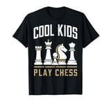 Chess Cool Kids Play Chess Queen King Tower Horse T-Shirt