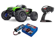 Traxxas 67154-4 Stampede 4x4 BL-2S 1/10 Monster Truck + TRX-2S Set 5800 Green