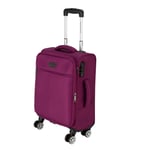 Featherstone 8 Wheel Soft Cabin-Size Suitcase - Purple Small