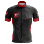 HIRBGOD - Cycling - Cycling Gear - Team Arkansas "Black & Red" Men's Short Sleeve Cycling Jersey - Black - XXL