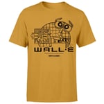 Wall-E Clean Up Crew Men's T-Shirt - Mustard - XL