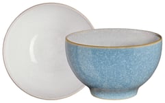 Denby Elements Set of 4 Stoneware Nibble Bowls - Blue