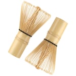 2PCS DIY Grinder Kitchen Bamboo Brush Powder Whisk Matcha Green Tea