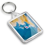 IP02 Passport Keyring  - Japan World Map Flag  #45439