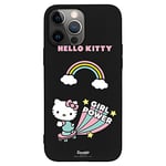 Personalaizer - Coque iPhone 14 Pro Max Noir avec Un Motif Hello Kitty Girl Power