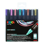 Posca - PC5M - Medium Tip Pen - Metallic colors, 8 pc