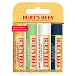 Burt's Bees Lip Balm Multipack, Lip Balm Set,Beeswax,Cucumber Mint,Coconut & Pear, Vanilla Bean,Best of Burt's, 4x4.25g