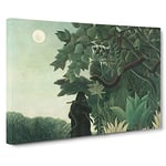 The Snake Charmer By Henri Rousseau Canvas Print for Living Room Bedroom Home Office Décor, Wall Art Picture Ready to Hang, 30 x 20 Inch (76 x 50 cm)