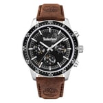 TIMBERLAND Montre Parkman Cuir Marron foncé