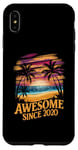 iPhone XS Max Awesome Since 2020 Retro Beach Sunset Birthday 2020 Case