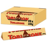 Toblerone Milk Chocolate Bars with Honey and Almond Nougat Swiss Box 20 x 100g