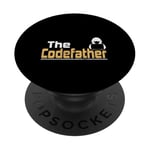 The Codefather! Computer Programmer Incorrect Coding PopSockets Adhesive PopGrip