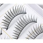 BOO111 - 10 Pairs of Natural & Regular Long False Eyelashes Eye Lashes