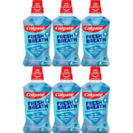 Colgate Mouthwash Fresh Breath Breathtaking 500ML x 6