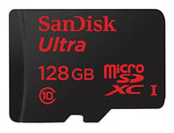 SanDisk Ultra - Carte mémoire flash (adaptateur microSDXC vers SD inclus(e)) - 128 Go - UHS Class 1 / Class10 - microSDXC UHS-I