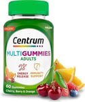 Centrum MULTIGUMMIES, Multivitamin Gummies, Fruit Flavours | 60 Gummies