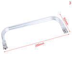 Kvinna Doctor Handväska Ram Metall Aluminium Tube Ram Handtag 200*92mm