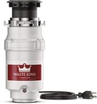 Waste King Legend Series 1/2 HP Continuous Feed Garbage Disposal with Power Cord