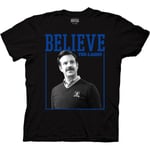 Ted Lasso Square Believe Frame Tv Series Vuxen T-shirt-vuxen, 3xl Black XL