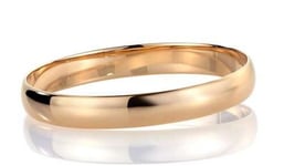 Armbånd gull. Classic armring buet profil, gult gull 14 kt, 10 mm - 01GU1065