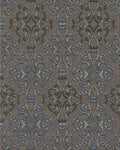 Papier peint baroque EDEM 85037BR36 papier peint texturé au style baroque brillant brun brun-foncé gris bleu platine 5,33 m2