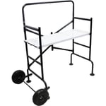 JARDIN PRATIC Echafaudage de travail - 32, 56 et 81 cm du sol - Pliant avec roue - Charge max 150 kg - 107 x 40 cm