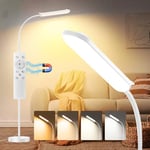 marctronic Lampadaire Blanc 18W 1800 LM, Dimmable LED Lampe de Sol 2700K à 6500K Températures de Couleur avec Télécommande et Contrôle Tactile et 1H Minuterie, Lampadaire Haut pour Salon Chambre