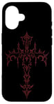 iPhone 16 Mall Goth Grunge Aesthetic Gothic Cross Case