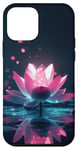 Coque pour iPhone 12 mini Fleur de lotus minimaliste contre fleur de lotus