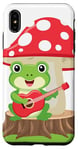 Coque pour iPhone XS Max Anime Kawaii Musical Frog Mushroom