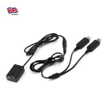 NP-FW50 Dummy Battery Adapter Full Decoding Durable Dual USB cable for Sony A7