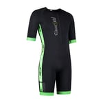 Dare2Tri Coldmax Trisuit/Trifonction de triathlon Pour Hommes, Noir/Vert, S