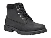 UGG MEN'S BILTMORE MID BOOT PLAIN TOE BOOT BLACK LEATHER 43 EU