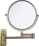 HGXC Salle de Bain beauté Miroir Salle de Bain rétro Maquillage Dressing Miroir Fille Maquillage Miroir Rond télescopique Double Face